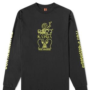 BRAIN DEAD X RAPHA TRAIL GHOUL LONG SLEEVE - BLACK